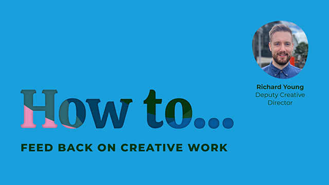 How to feed back on creative work
