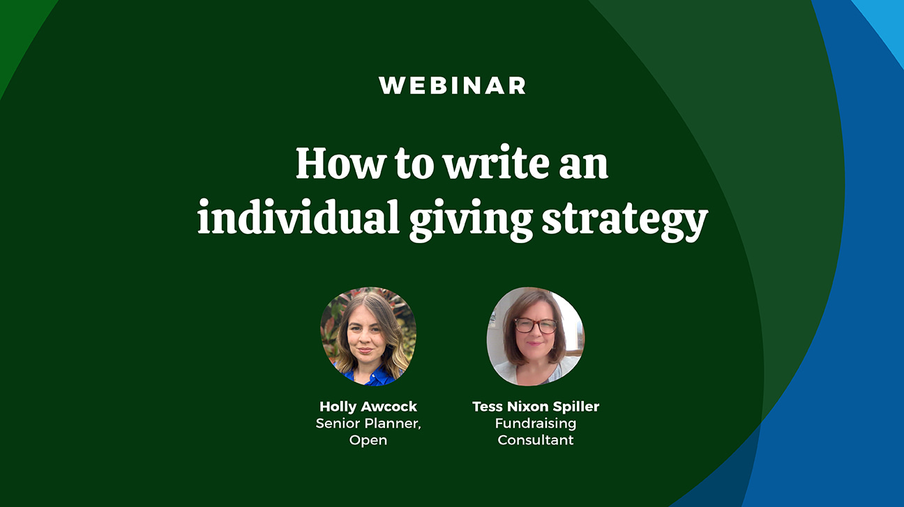 How to write an individual giving strategy