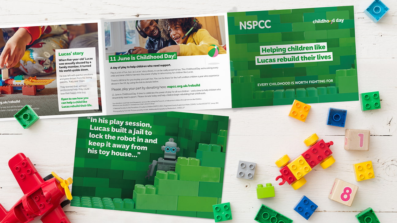 NSPCC childhood day leaflet